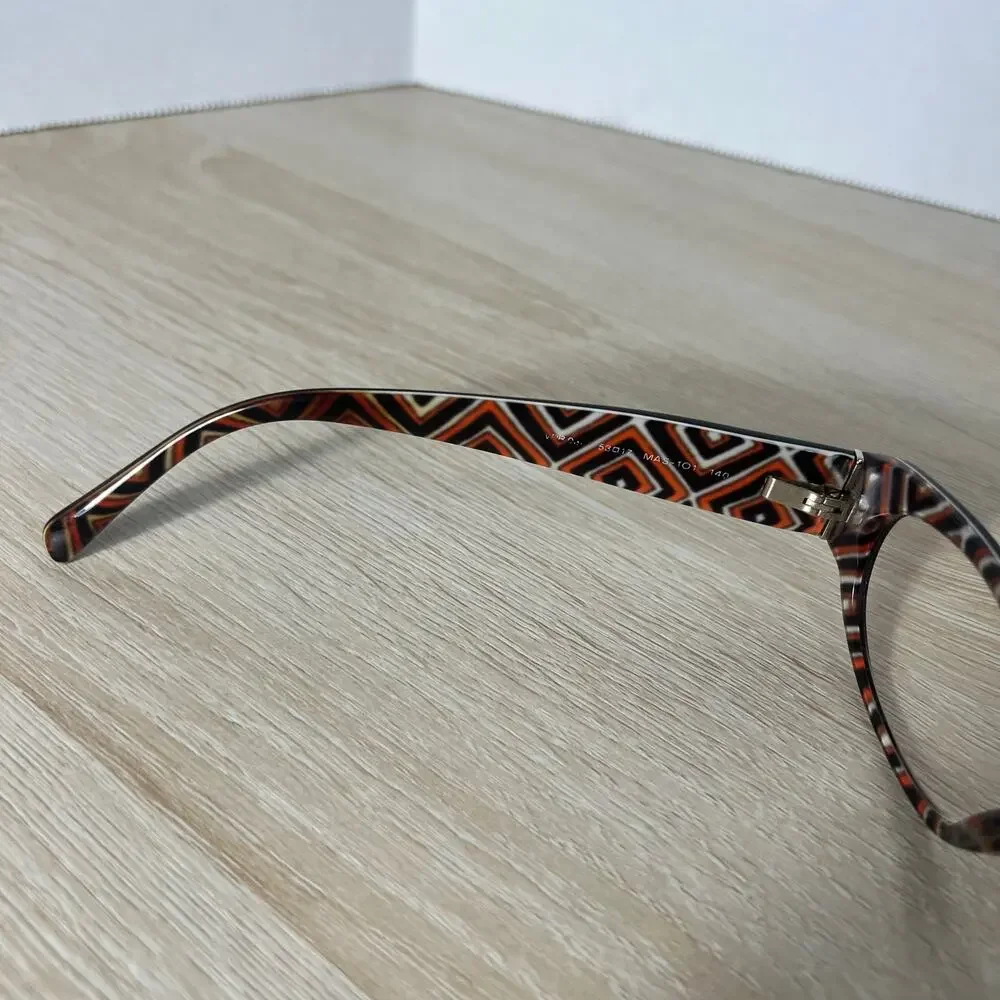 Prada VPR-03P MAS-1O1 Eyeglasses Geometric Pattern Black 53-17-140 READ DESC - Picture 12 of 12